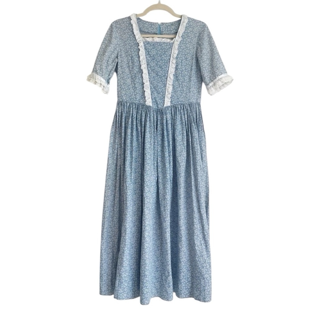 VINTAGE prairie dress cottagecore floral maxi renaissance Yellowstone country